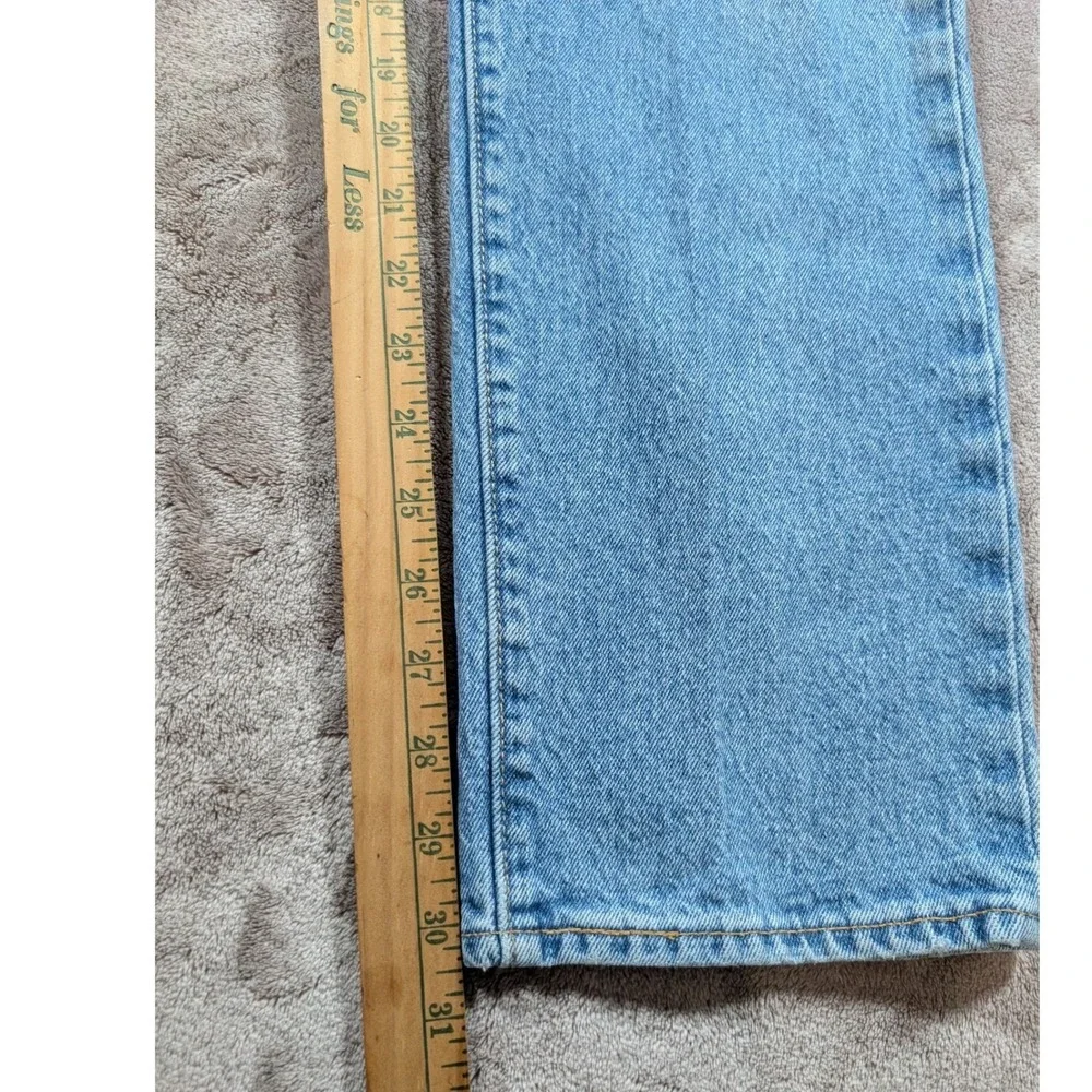 Levis 501 93 Straight Leg Jeans Mens 30x32 Light Wash Blue Denim 501-0093